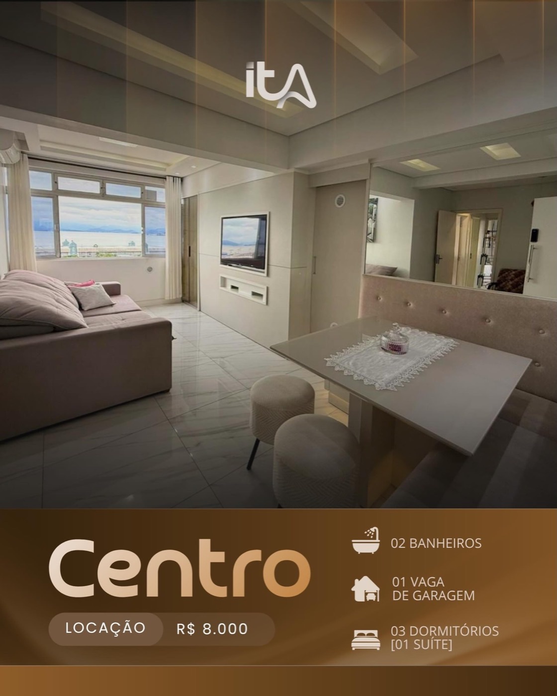 Criativo Centro da campanha Costa Leste Imóveis